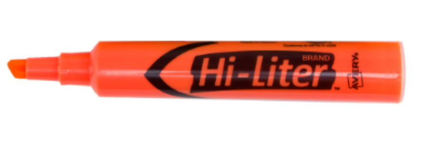 HIGHLIGHTER AVERY ORANGE 24050