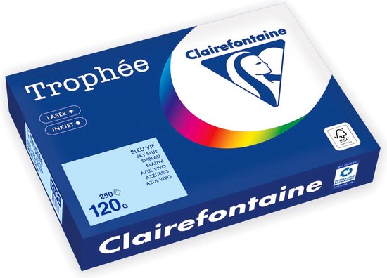 COPYPAPIER A4 COLOR 80G BLAUW TROPHEE