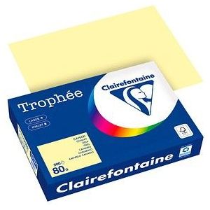 COPYPAPIER A4 COLOR 80G GEEL TROPHEE